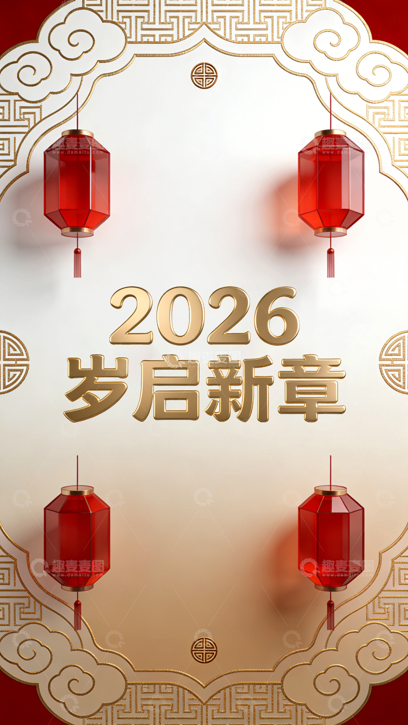 源文件下载【趣麦麦图】2026年新春贺岁图片