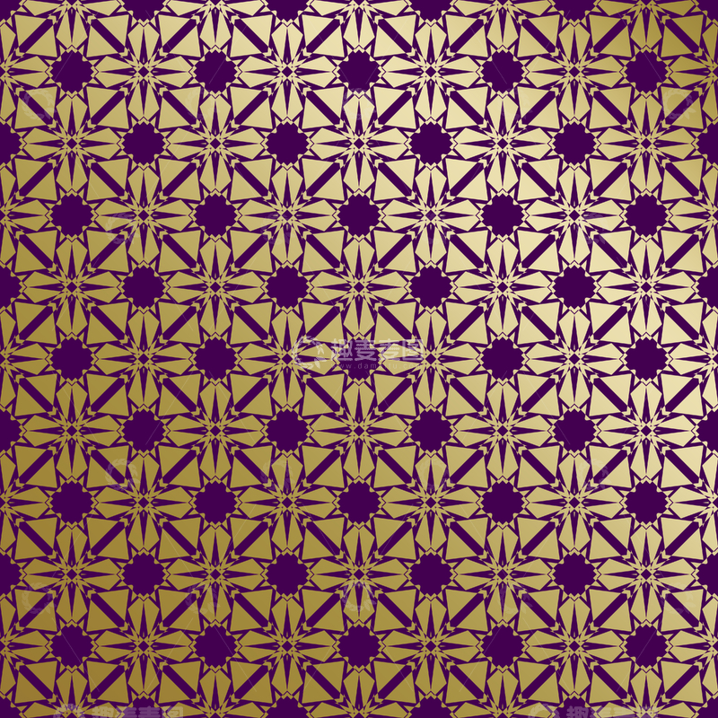 源文件下载【趣麦麦图】紫金几何装饰花纹背景图283