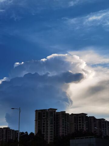 城市云朵美景摄影
