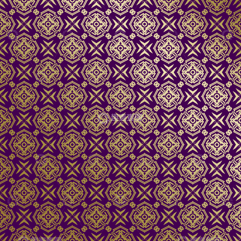 源文件下载【趣麦麦图】紫金几何装饰花纹背景图379