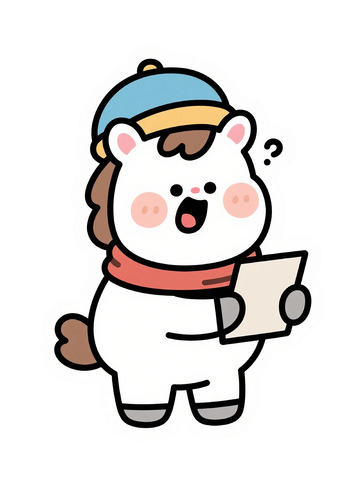 卡通白熊思考图纸设计素材