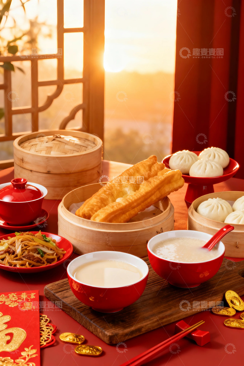 高清大图下载【趣麦麦图】中式早餐美食摄影