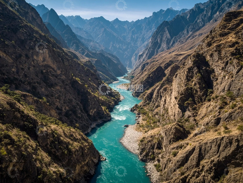 高清大图下载【趣麦麦图】原生峡谷自然盛景