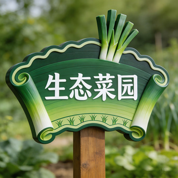 生态菜园标识牌设计