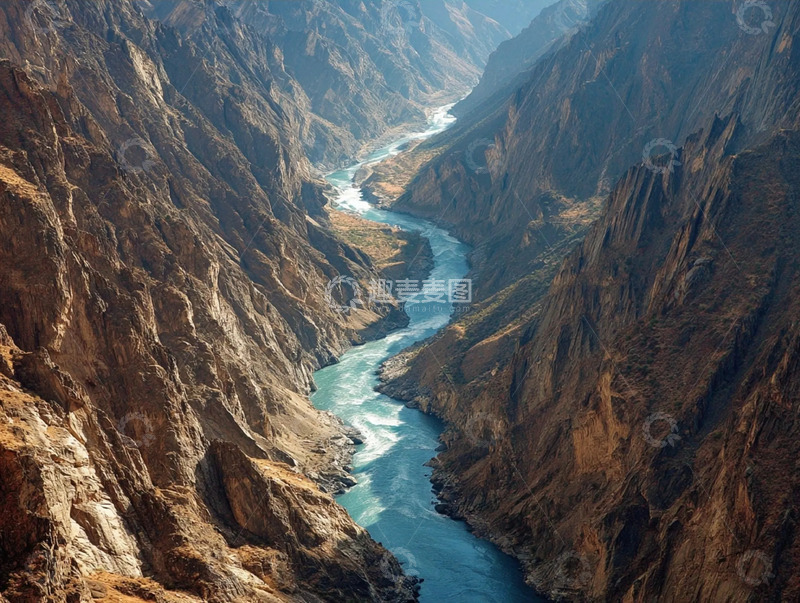 高清大图下载【趣麦麦图】雄浑峡谷自然地貌