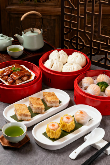 中式美食点心茶具