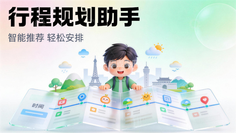 高清大图下载【趣麦麦图】智能行程助手，轻松安排旅行