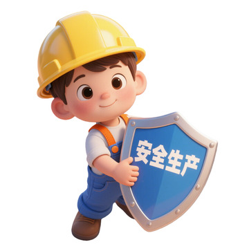 卡通安全生产宣传图