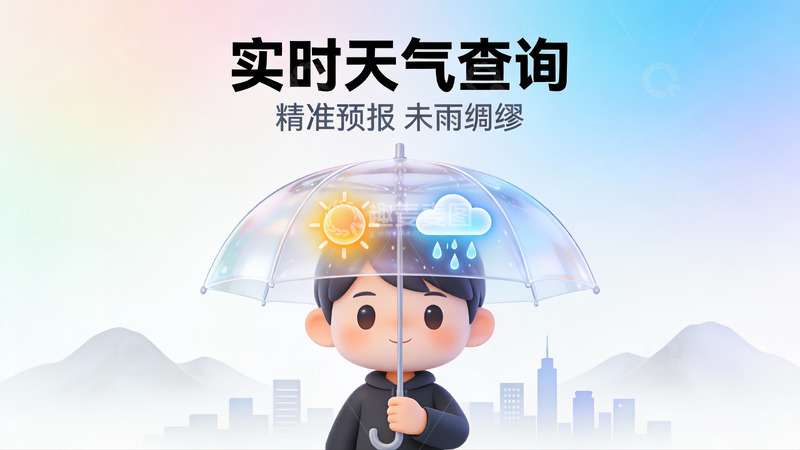 高清大图下载【趣麦麦图】实时天气查询护出行周全