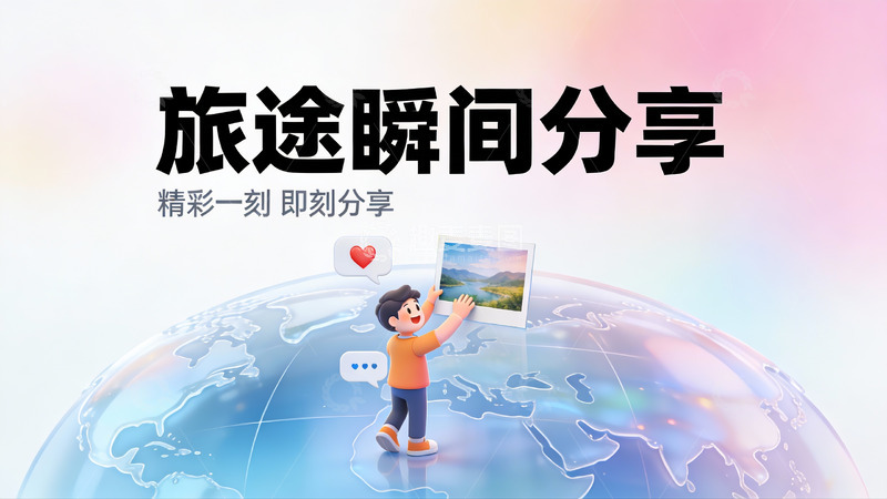 高清大图下载【趣麦麦图】旅途精彩瞬间，一键即刻分享2
