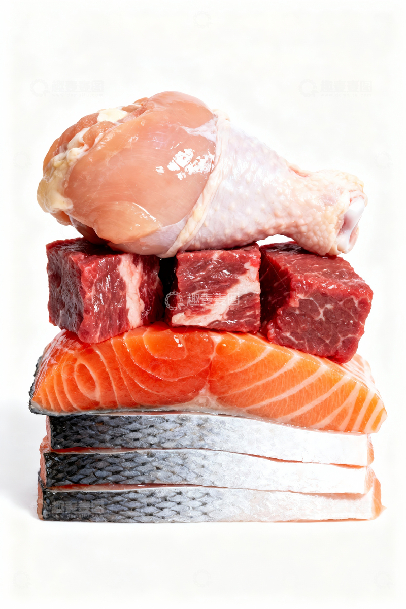 源文件下载【趣麦麦图】各类生肉原料4