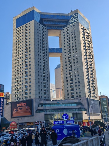 现代城市特色建筑街景