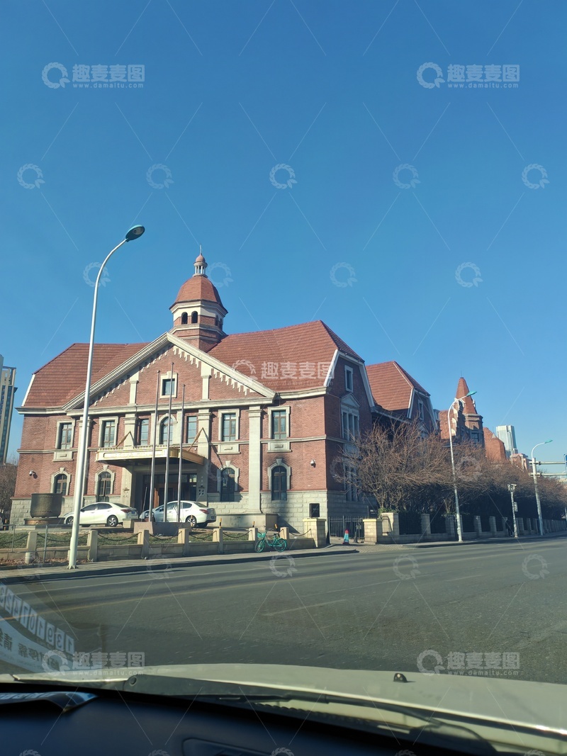 高清大图下载【趣麦麦图】欧式红砖建筑街景