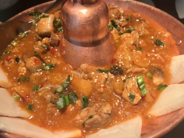 铜锅炖菜美食摄影