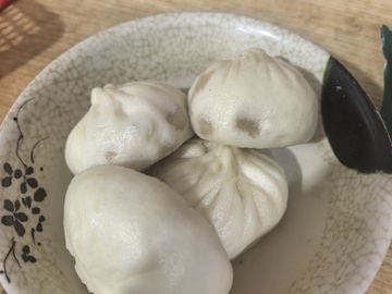 简约风小笼包美食摄影