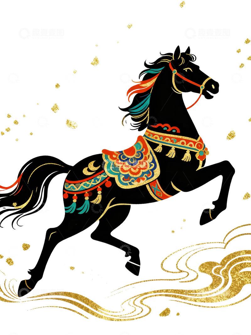 高清大图下载【趣麦麦图】骏马  赤焰  珊瑚  