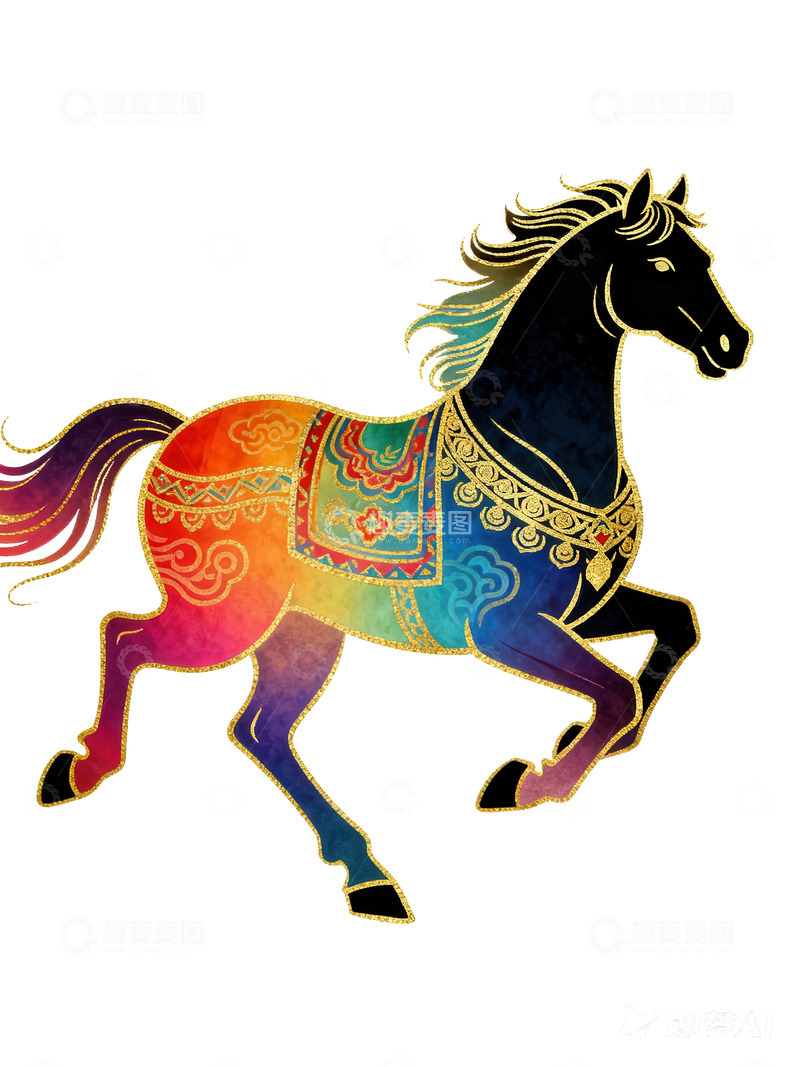 高清大图下载【趣麦麦图】骏马  赤焰  星驰