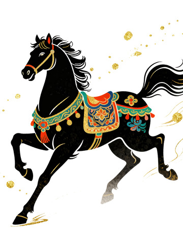 骏马  赤焰  黛影  