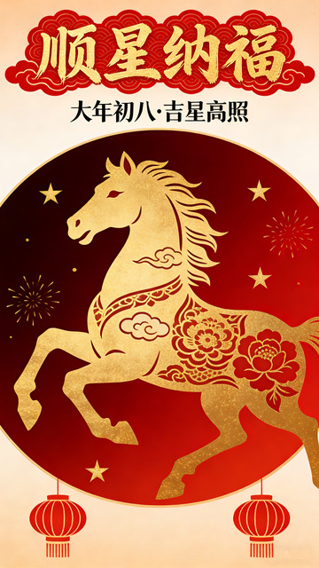 大年初八顺星纳福马年吉祥