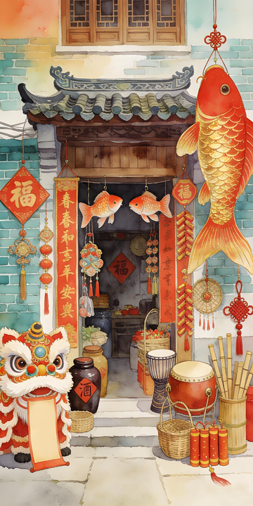 新春佳节喜庆年画