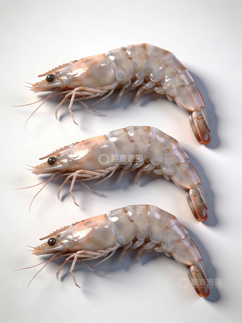 源文件下载【趣麦麦图】生虾建模特写3