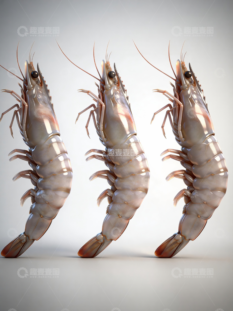 源文件下载【趣麦麦图】生虾建模特写4