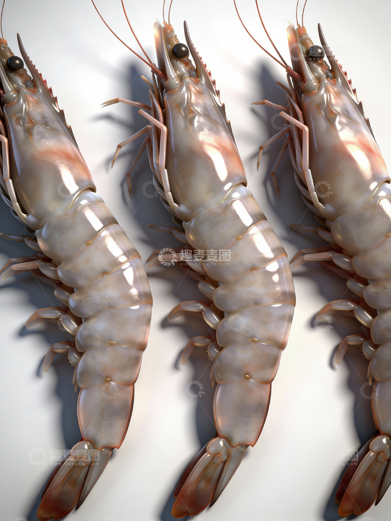 源文件下载【趣麦麦图】生虾建模特写6