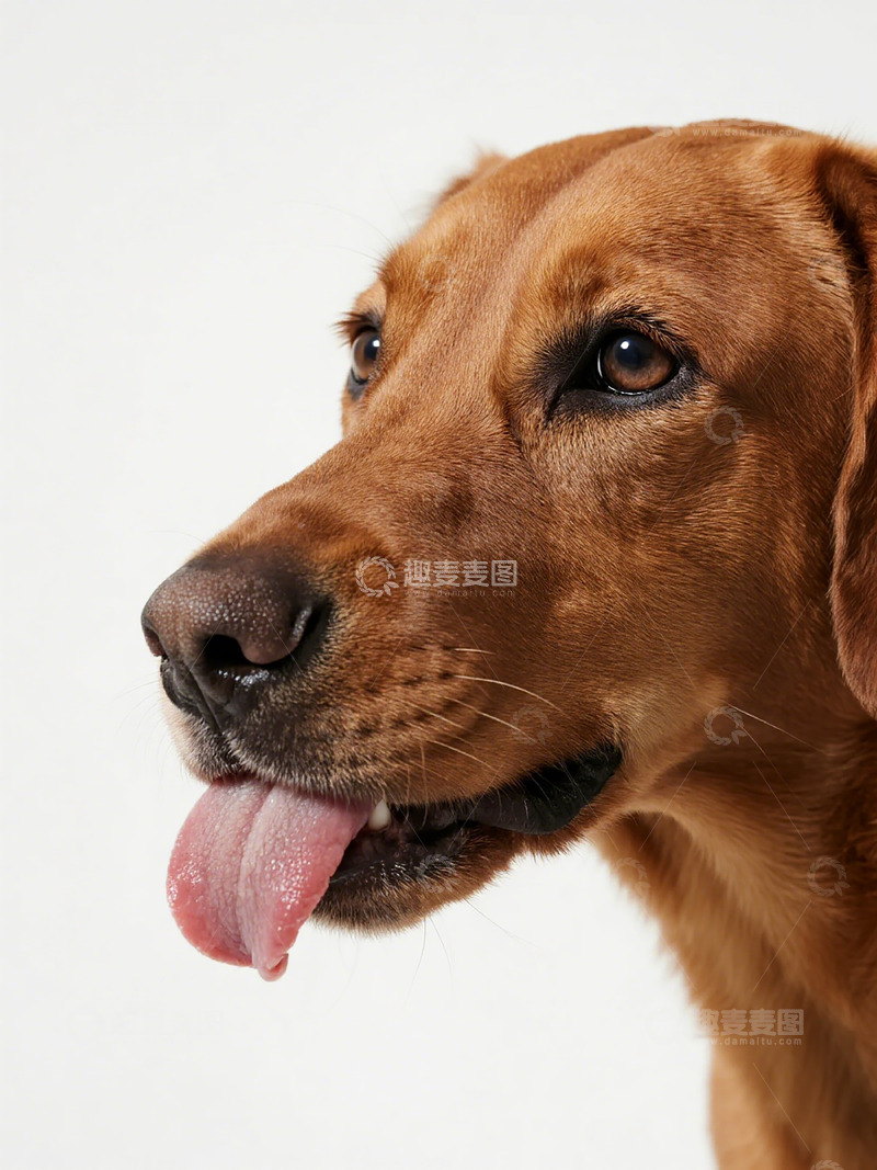 高清大图下载【趣麦麦图】棕色狗狗特写镜头