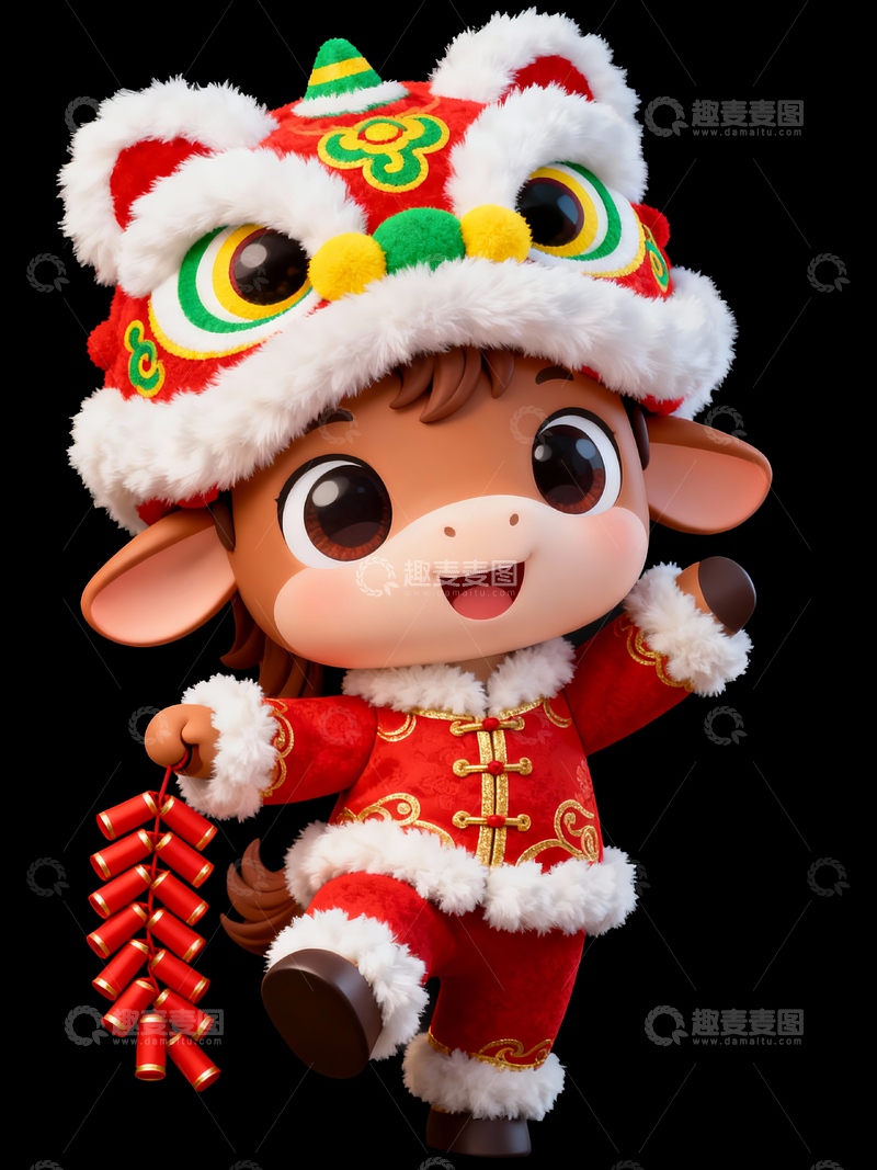 源文件下载【趣麦麦图】3d拟人化小马2