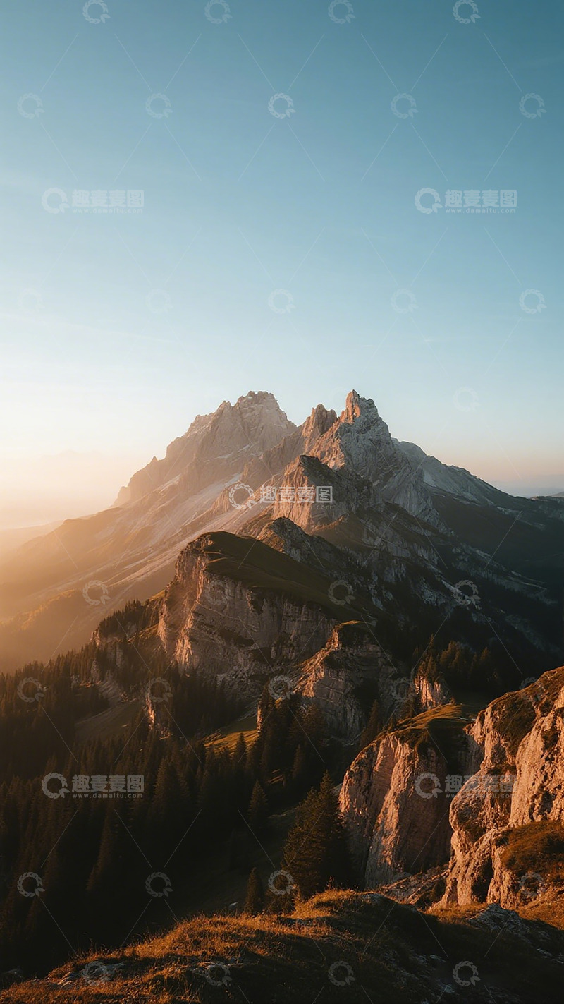 高清大图下载【趣麦麦图】黄昏山景风光摄影