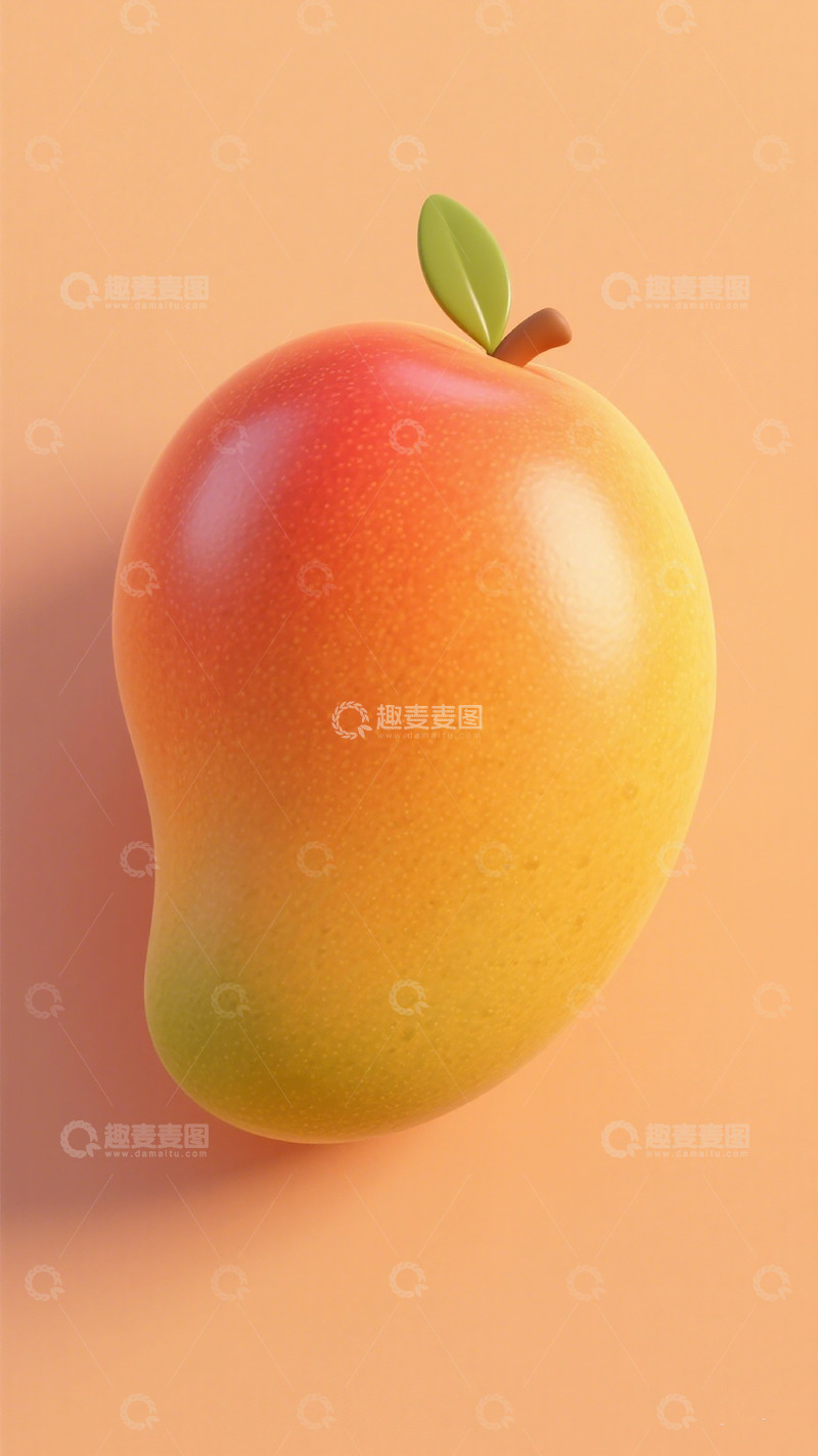 高清大图下载【趣麦麦图】渐变色彩芒果特写摄影