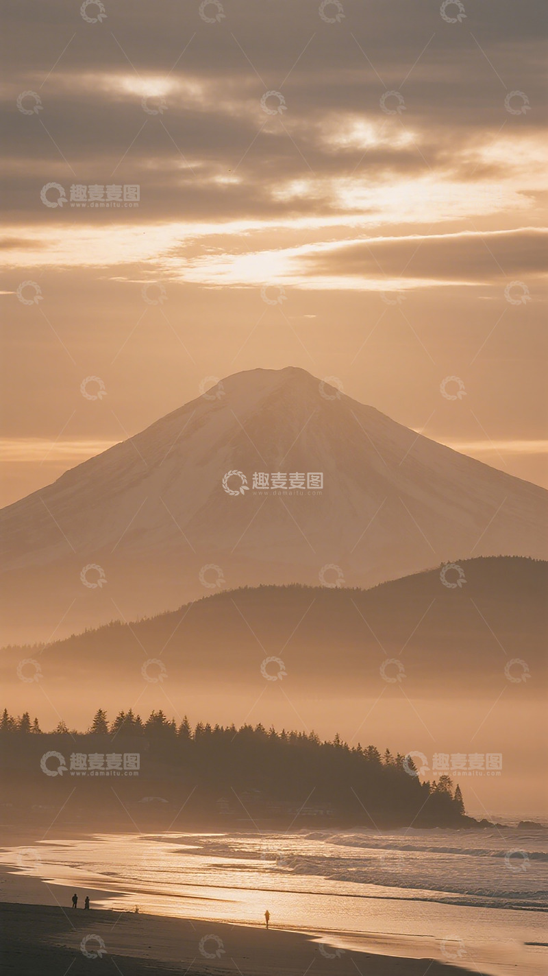 高清大图下载【趣麦麦图】黄昏山景壁纸