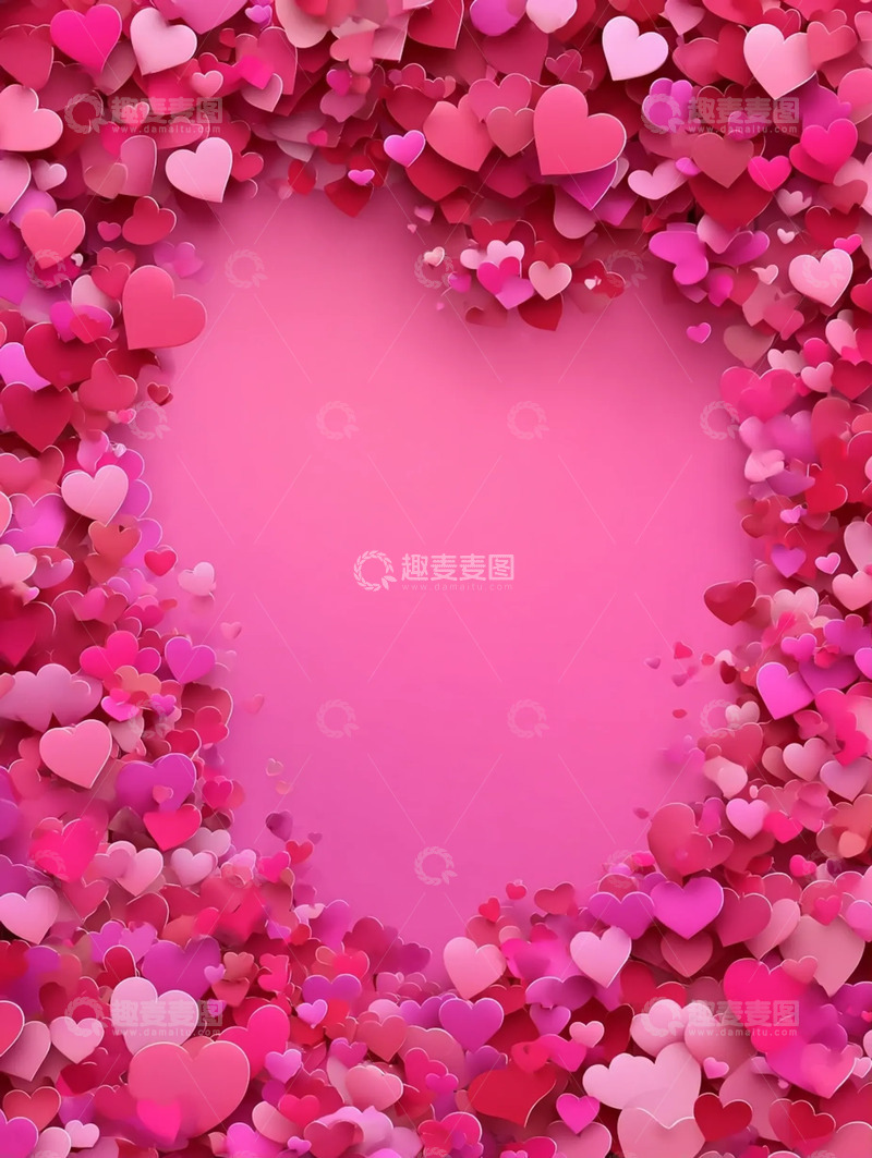 高清大图下载【趣麦麦图】心形元素装饰场景