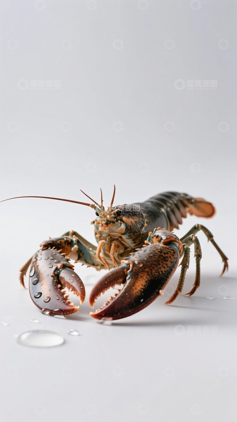 高清大图下载【趣麦麦图】鲜活龙虾特写摄影素材