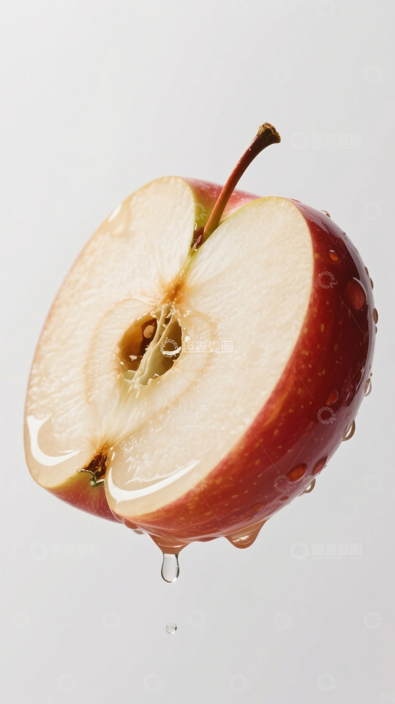 高清大图下载【趣麦麦图】新鲜红苹果特写摄影