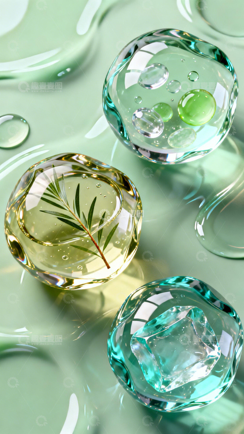高清大图下载【趣麦麦图】水晶液体静物摄影