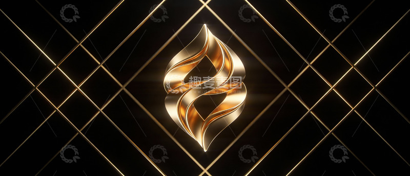 高清大图下载【趣麦麦图】金碧辉煌抽象图案设计