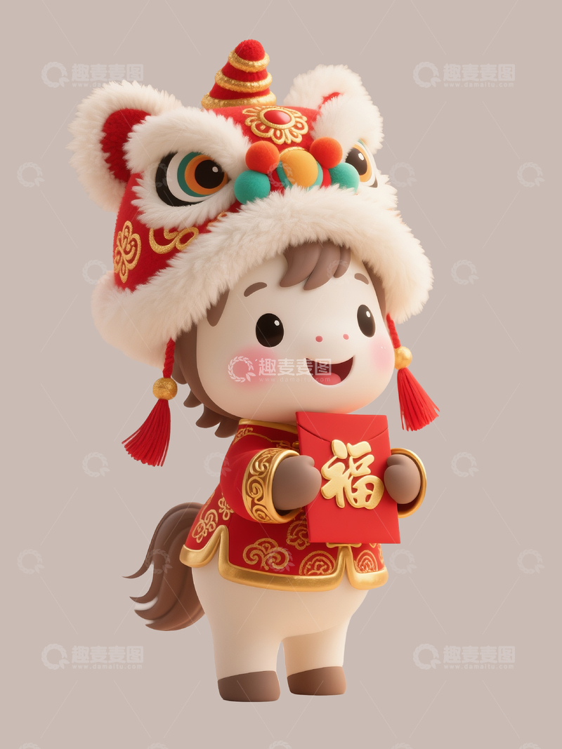 源文件下载【趣麦麦图】q版拟人小马2