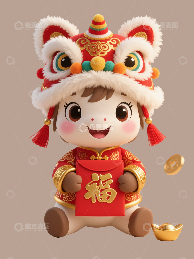 源文件下载【趣麦麦图】q版拟人小马5