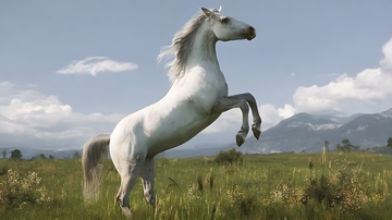 骏马草原风光摄影