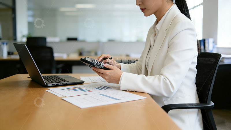 高清大图下载【趣麦麦图】财务会计人员办公高清摄影图