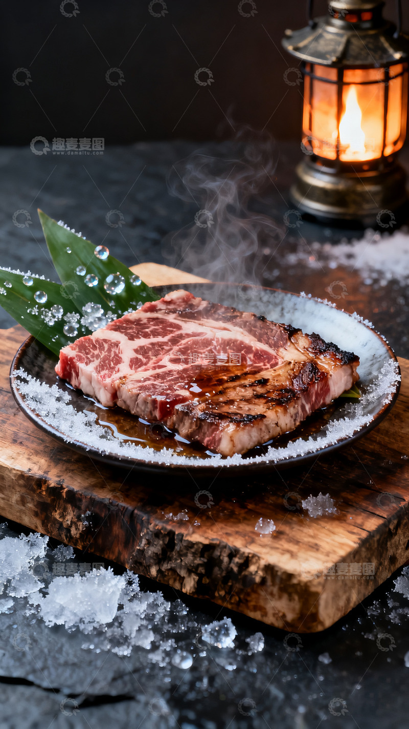 高清大图下载【趣麦麦图】炭火烤肉美食摄影高清特写