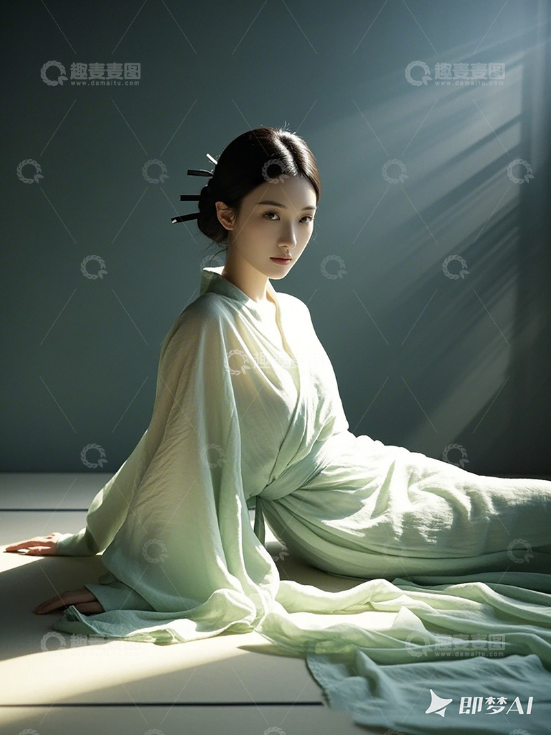 高清大图下载【趣麦麦图】古风女子静谧写真