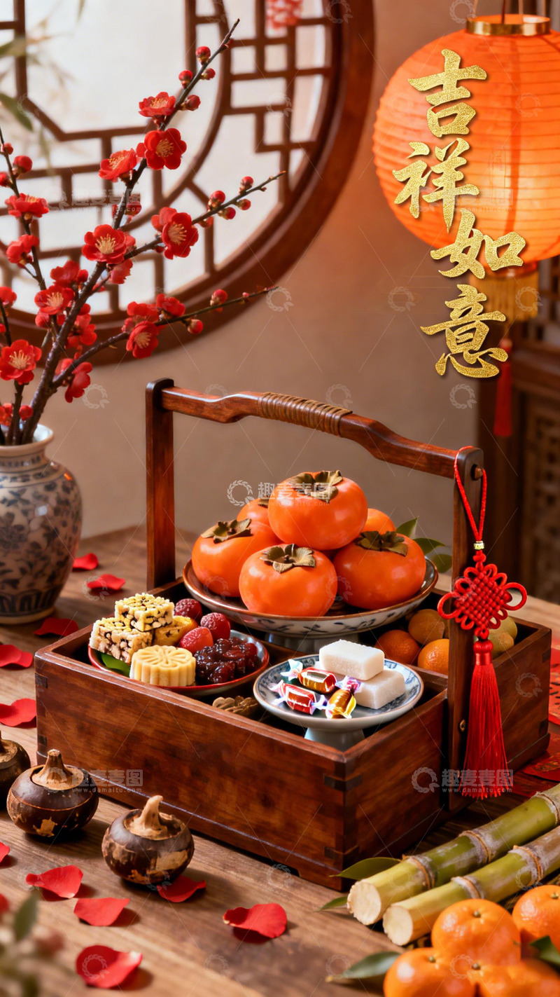 高清大图下载【趣麦麦图】传统节日喜庆装饰布置