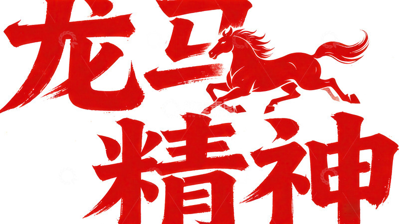 高清大图下载【趣麦麦图】腾骧  夭矫  奔放  