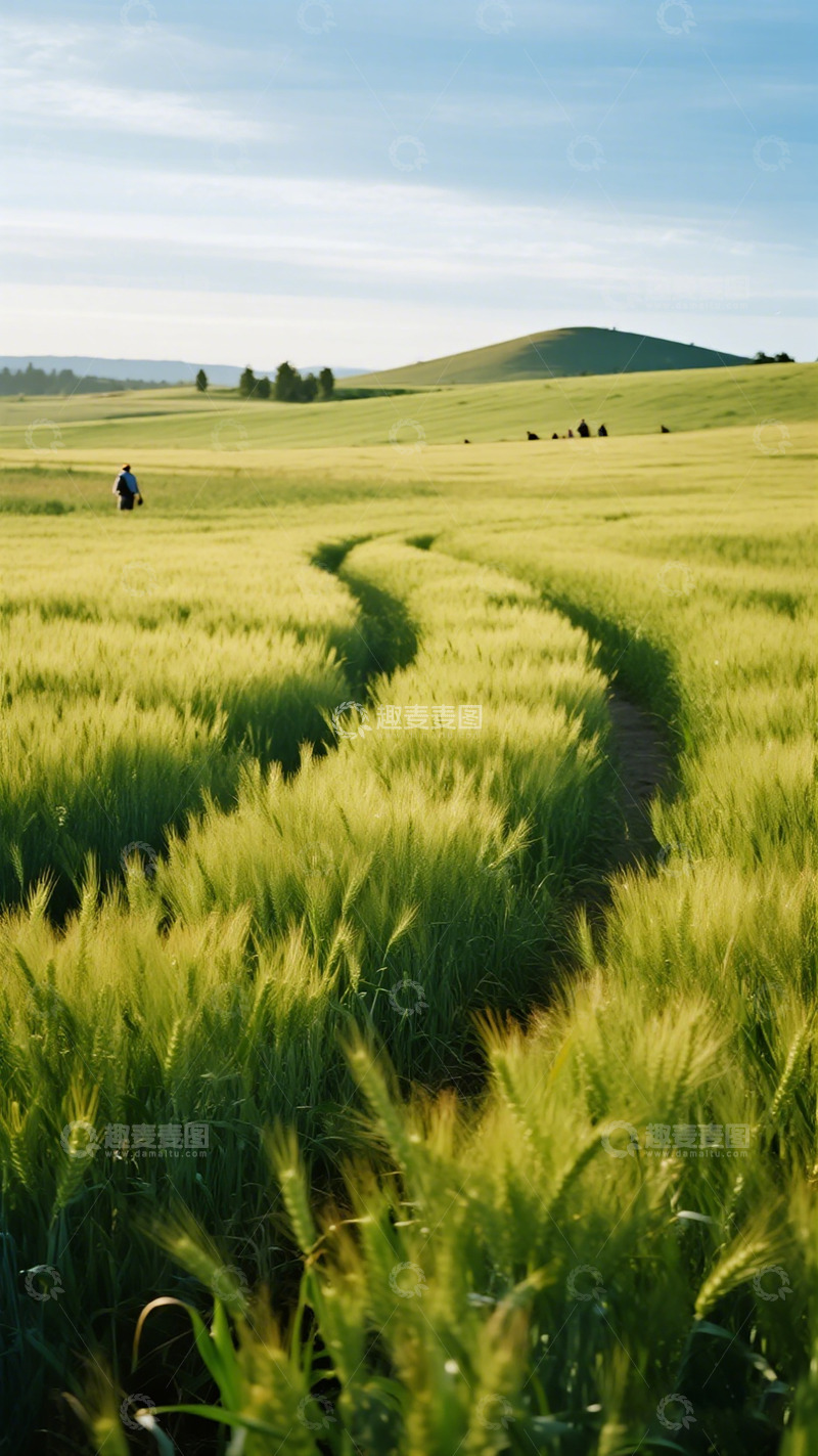 高清大图下载【趣麦麦图】麦田风光田园景色自然摄影图片