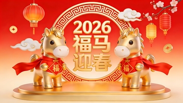 福马迎春喜庆海报设计