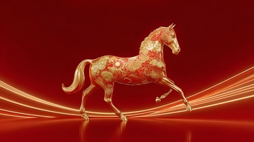 华丽马雕塑艺术装饰图案