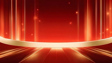 红金舞台背景设计素材