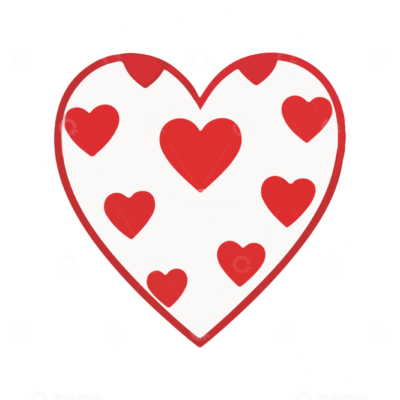源文件下载【趣麦麦图】心形爱心图案插画设计元素